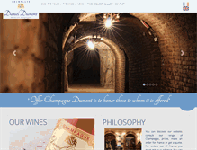 Tablet Screenshot of champagne-danieldumont.com
